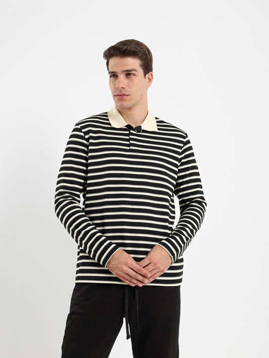 Relaxed Striped Polo Shirt