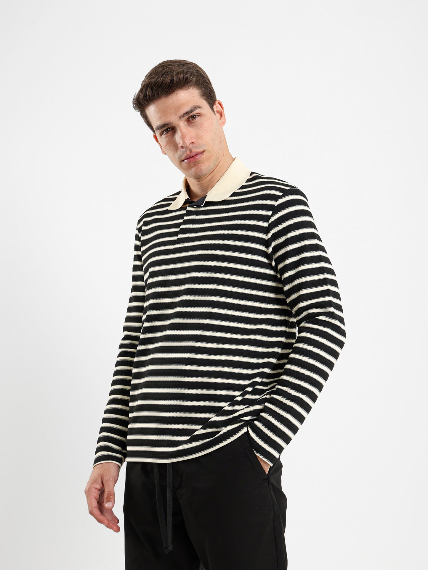 Relaxed Striped Polo Shirt