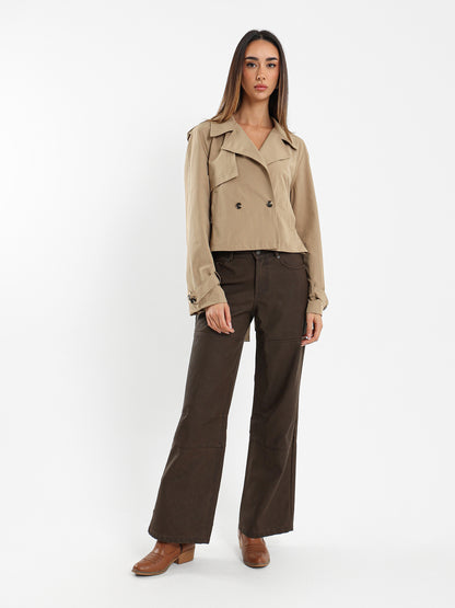 Belted Trench Style Jacket