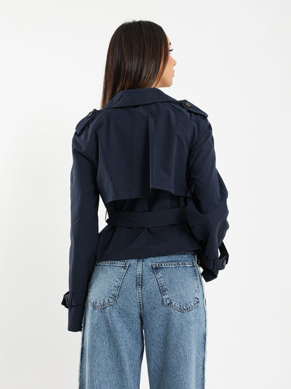 Belted Trench Style Jacket