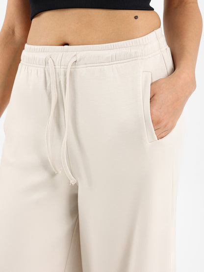 Balloon Leg Sweatpants with Satin Insert