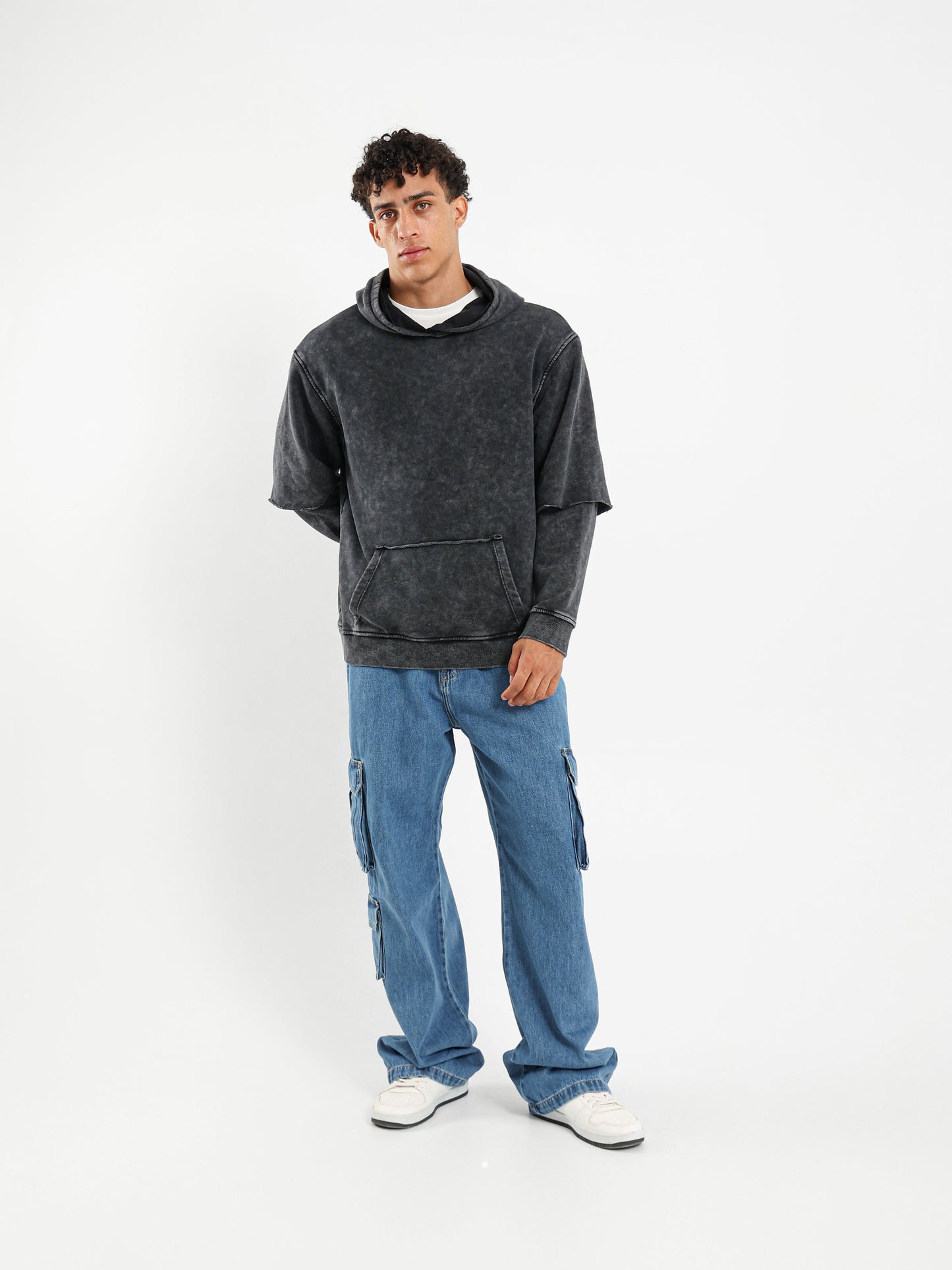 Dyed Double Sleeve Sweatshirt