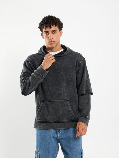 Dyed Double Sleeve Sweatshirt