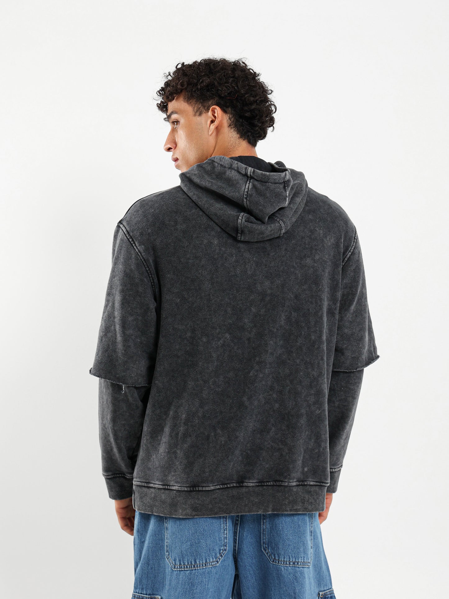 Dyed Double Sleeve Sweatshirt