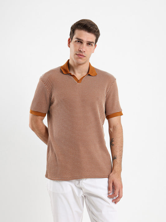 Knitted Relaxed Fit Polo Shirt