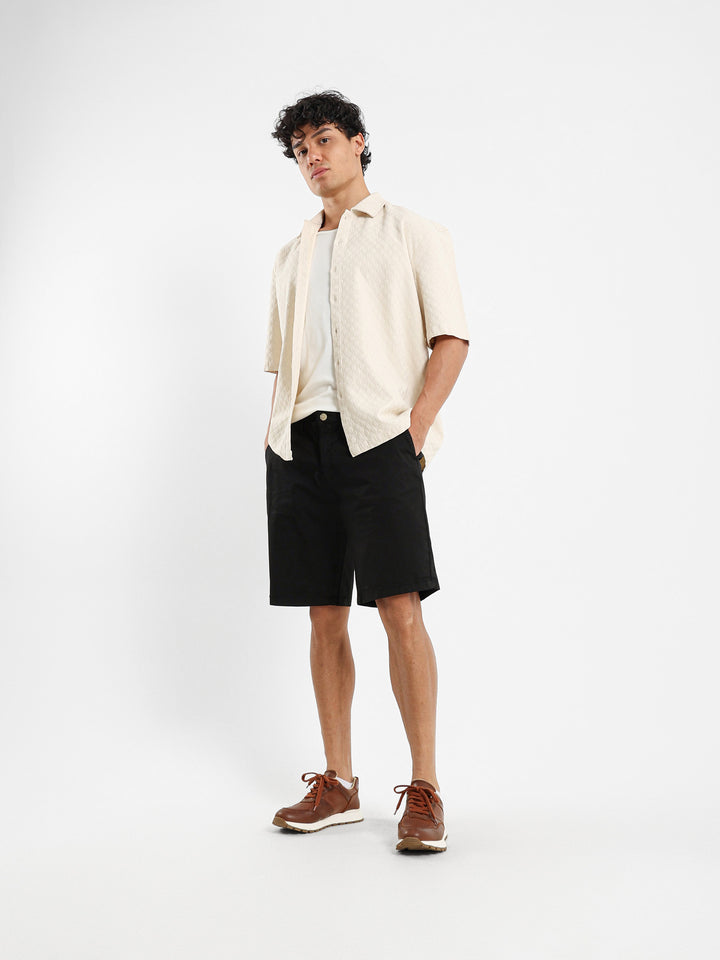 Casual Textured Half Sleeve Shirt