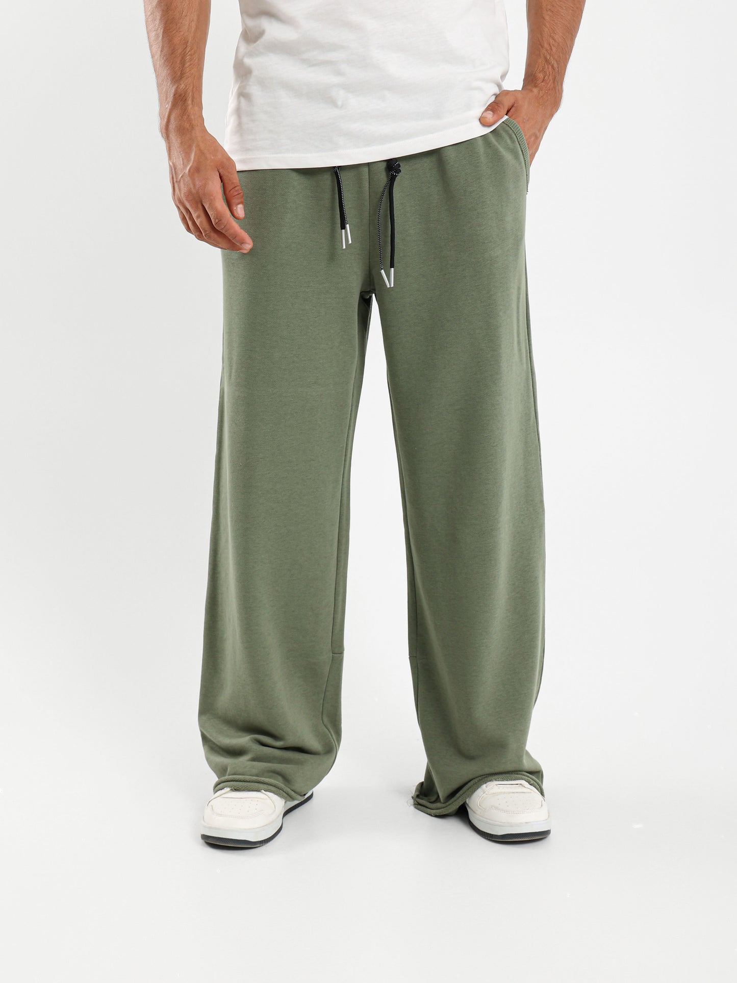 Unfinished Hems Pants