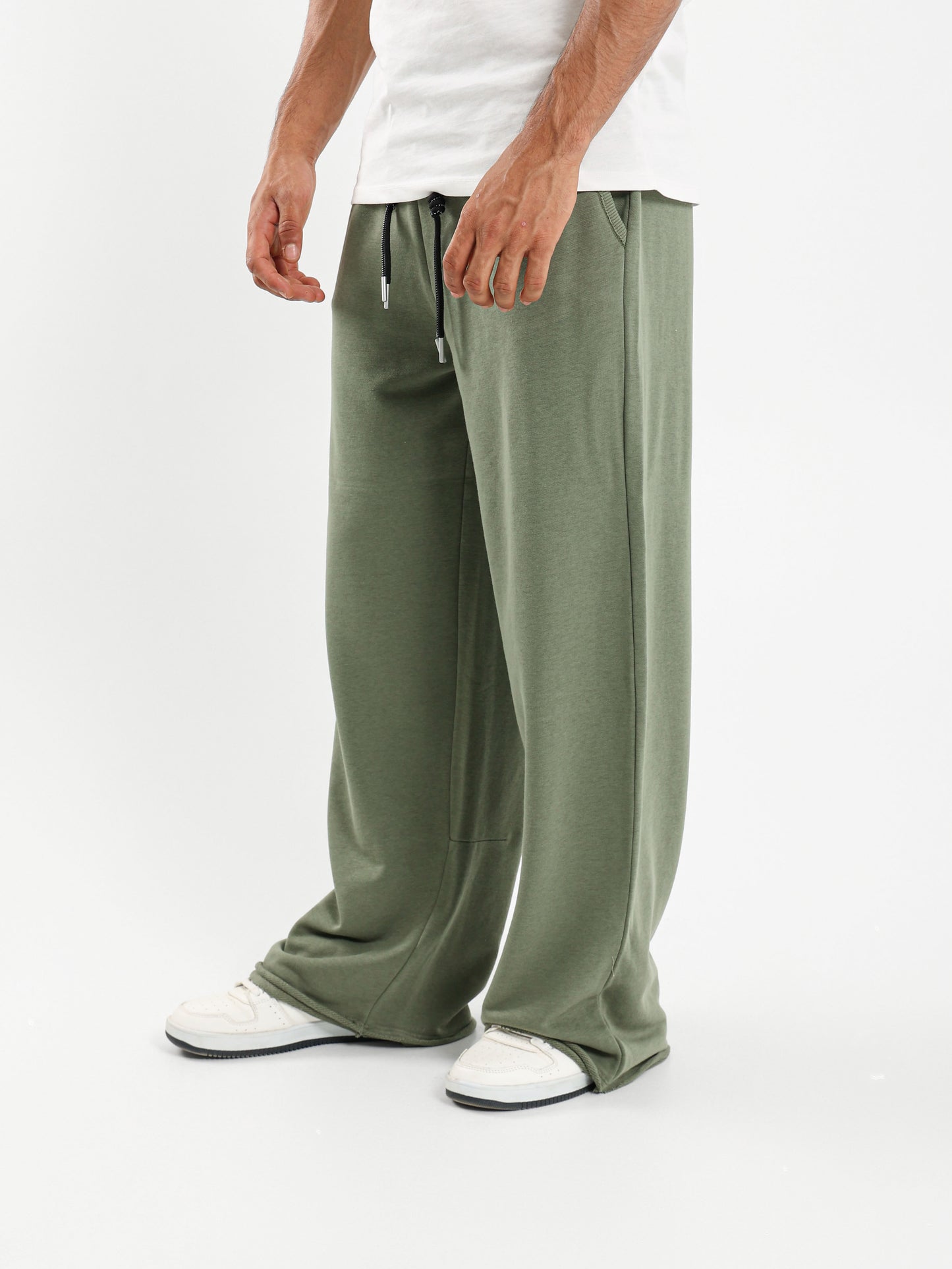 Unfinished Hems Pants