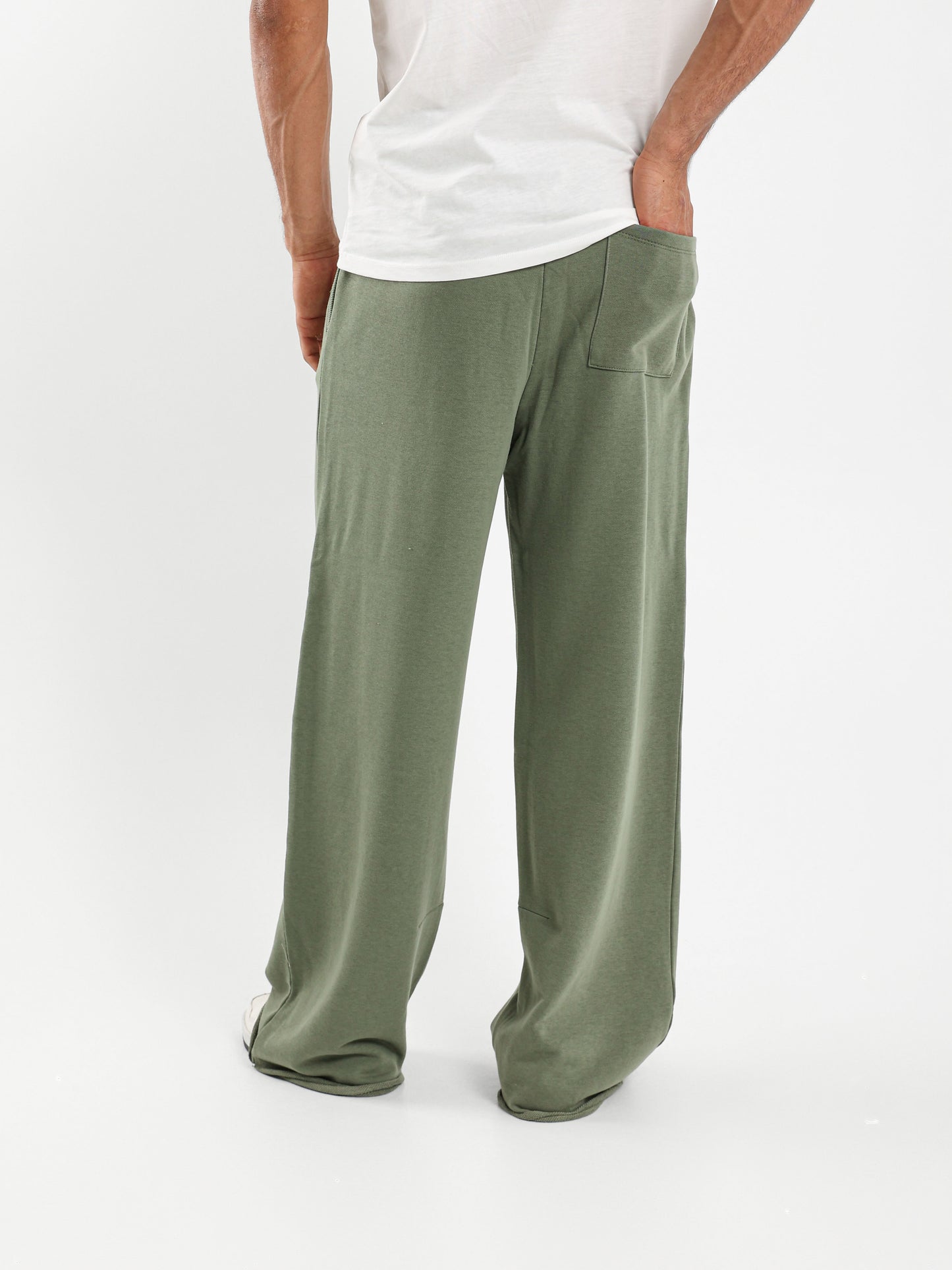 Unfinished Hems Pants