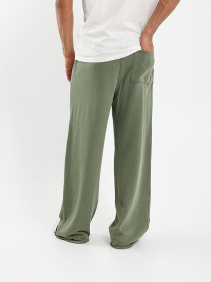 Unfinished Hems Pants