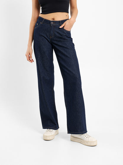 Low-Waist Straight Leg Jeans