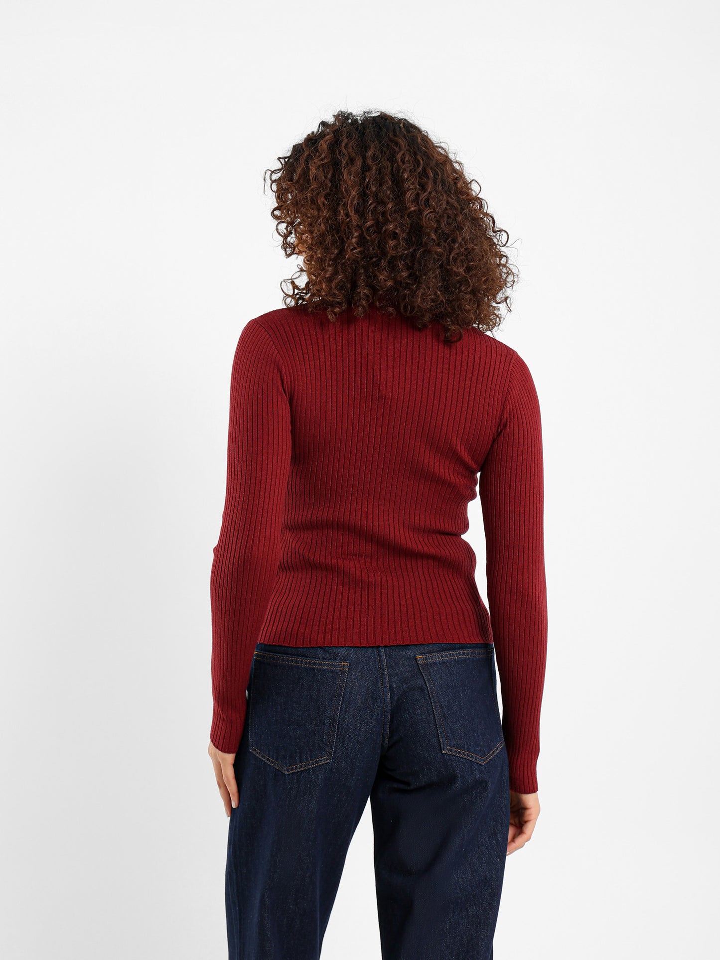 Quarter Zip Tricot Long Sleeve Top