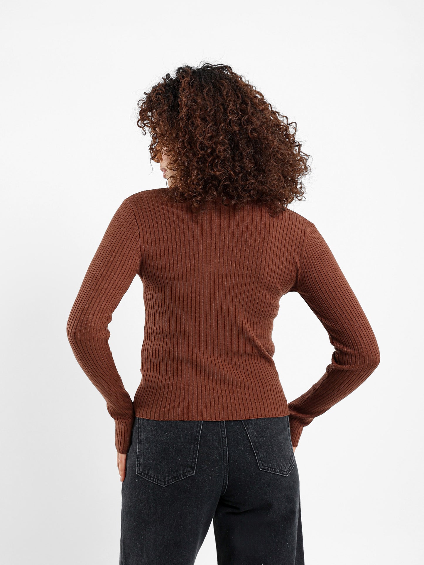 Quarter Zip Tricot Long Sleeve Top