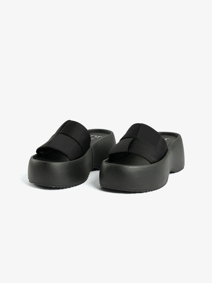 Woven Fabric Platform Slide