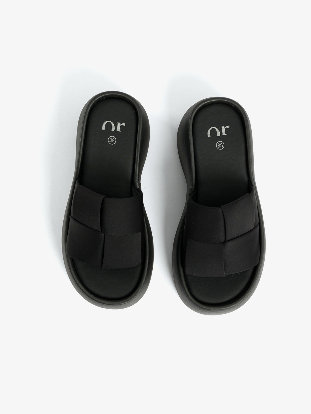 Woven Fabric Platform Slide