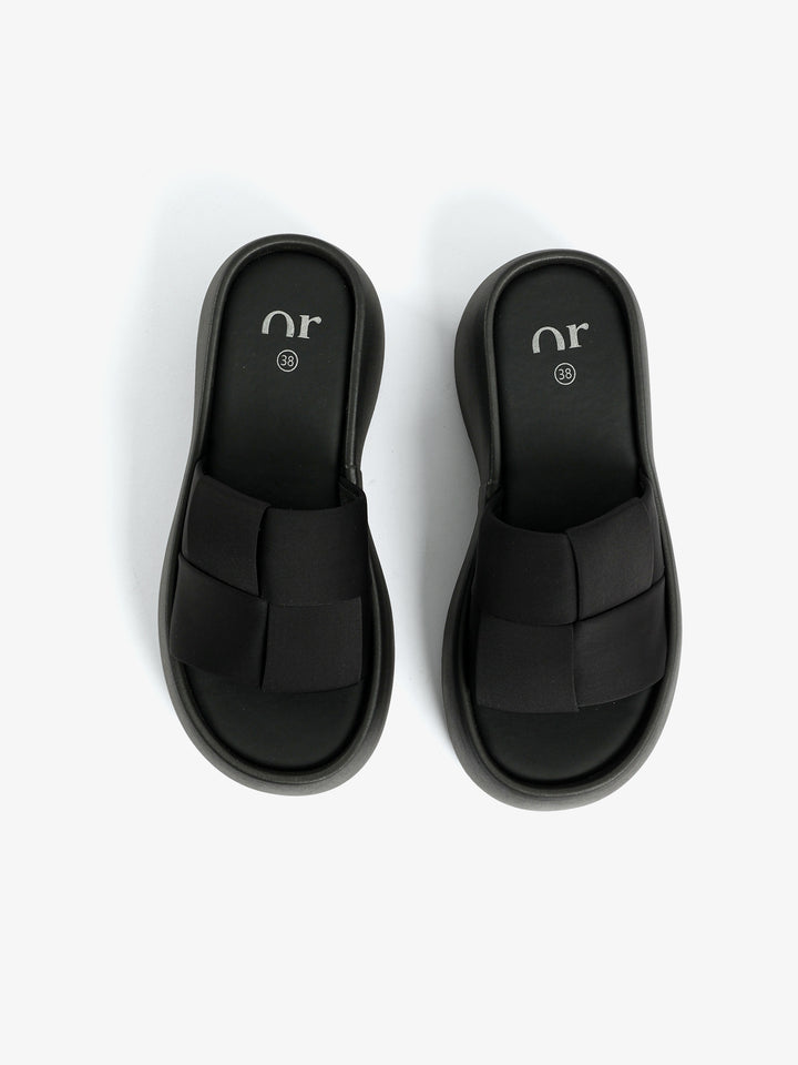 Woven Fabric Platform Slide