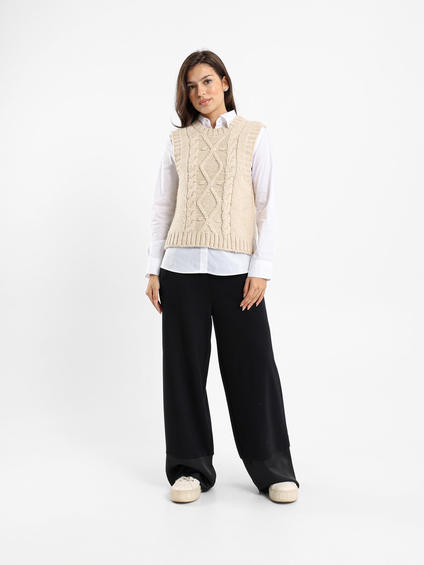 Cable Knit Vest