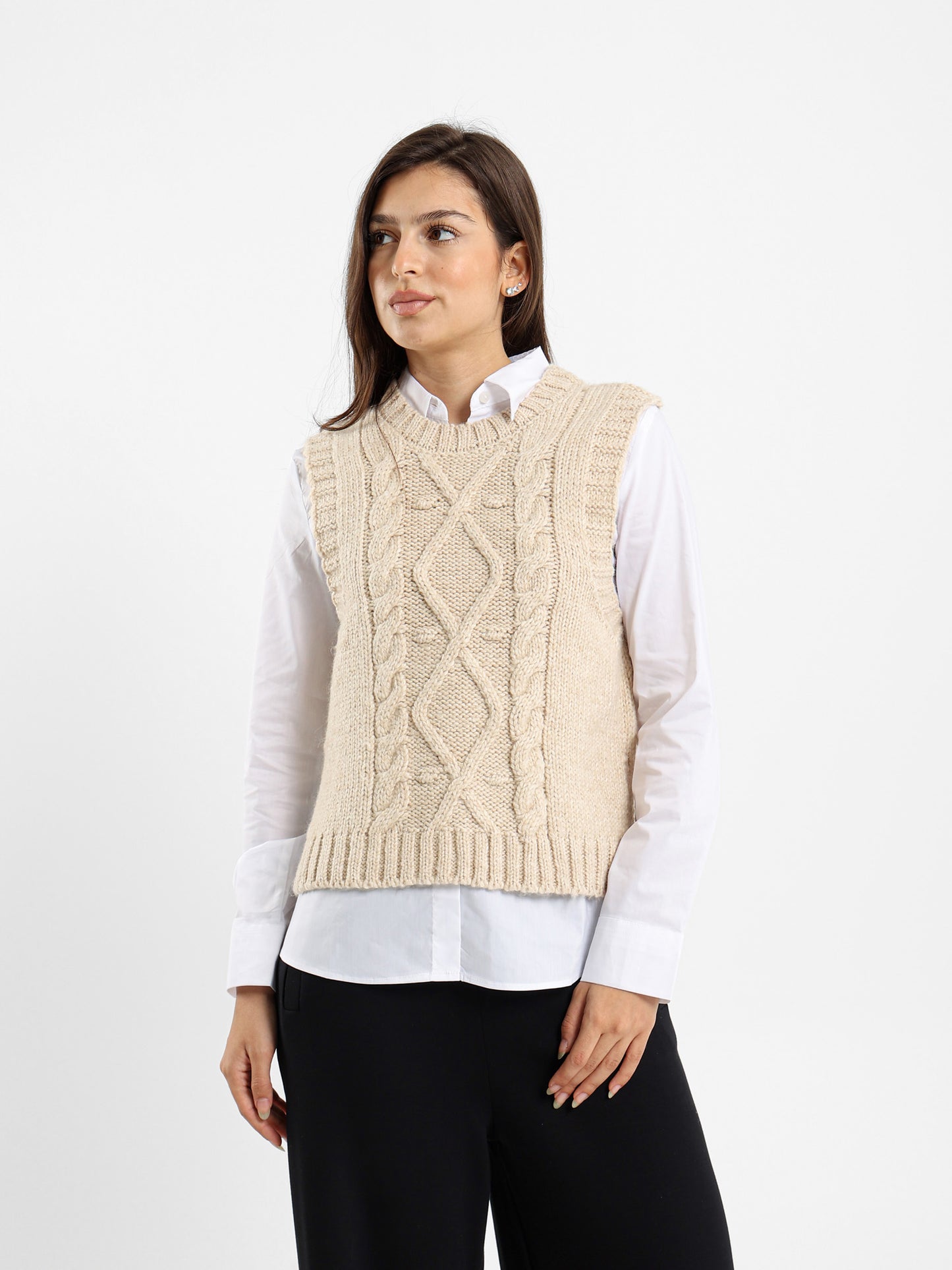 Cable Knit Vest