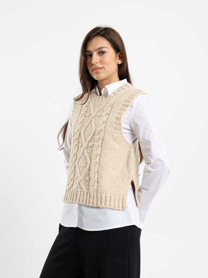 Cable Knit Vest