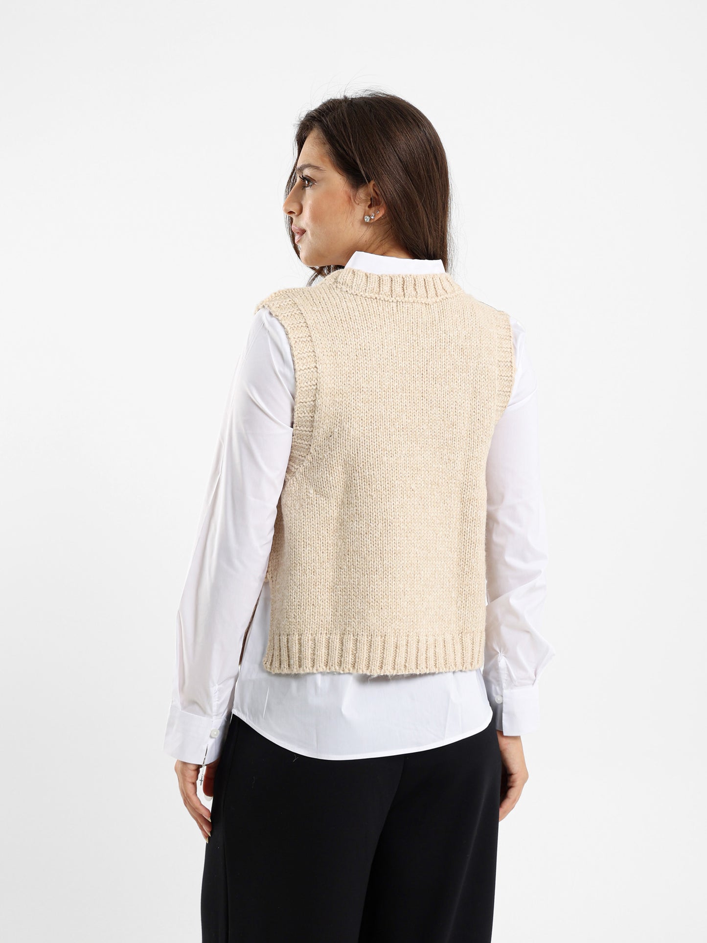 Cable Knit Vest