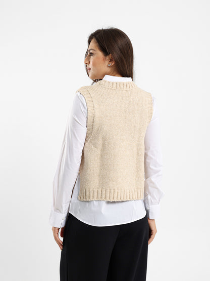 Cable Knit Vest