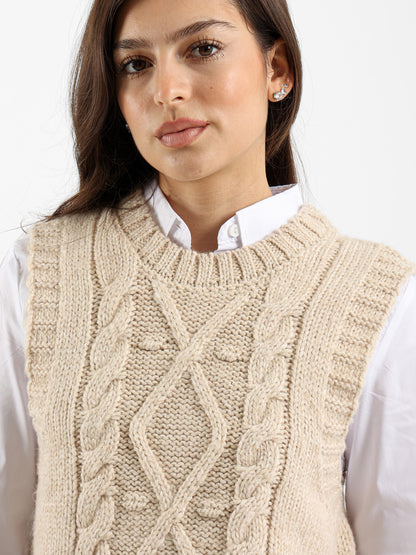 Cable Knit Vest