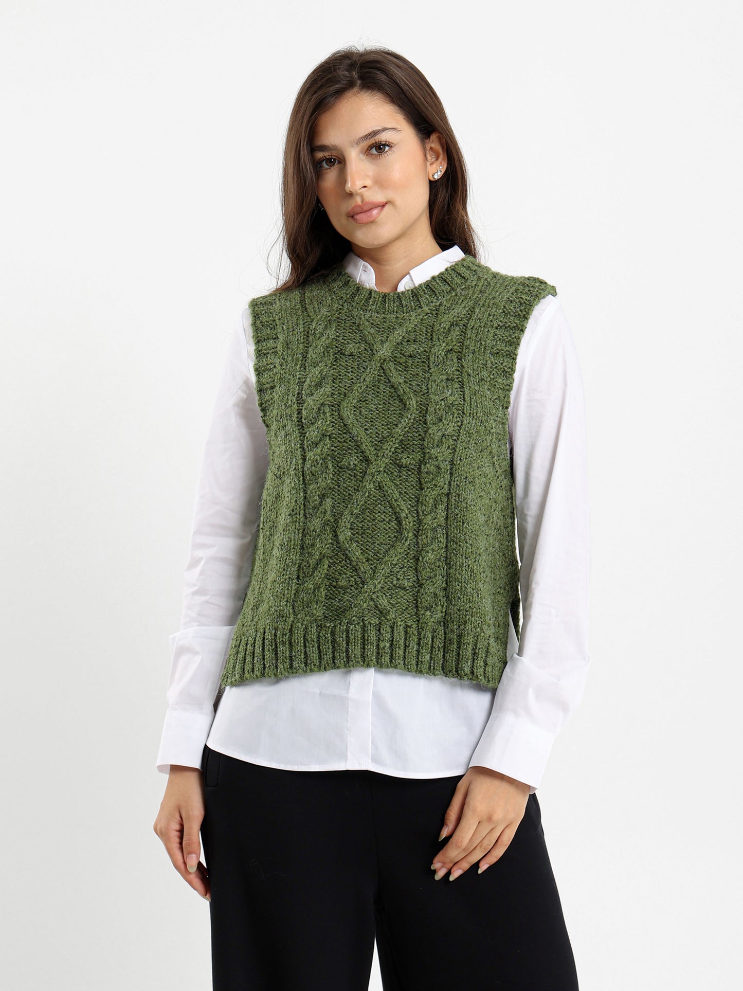 Cable Knit Vest