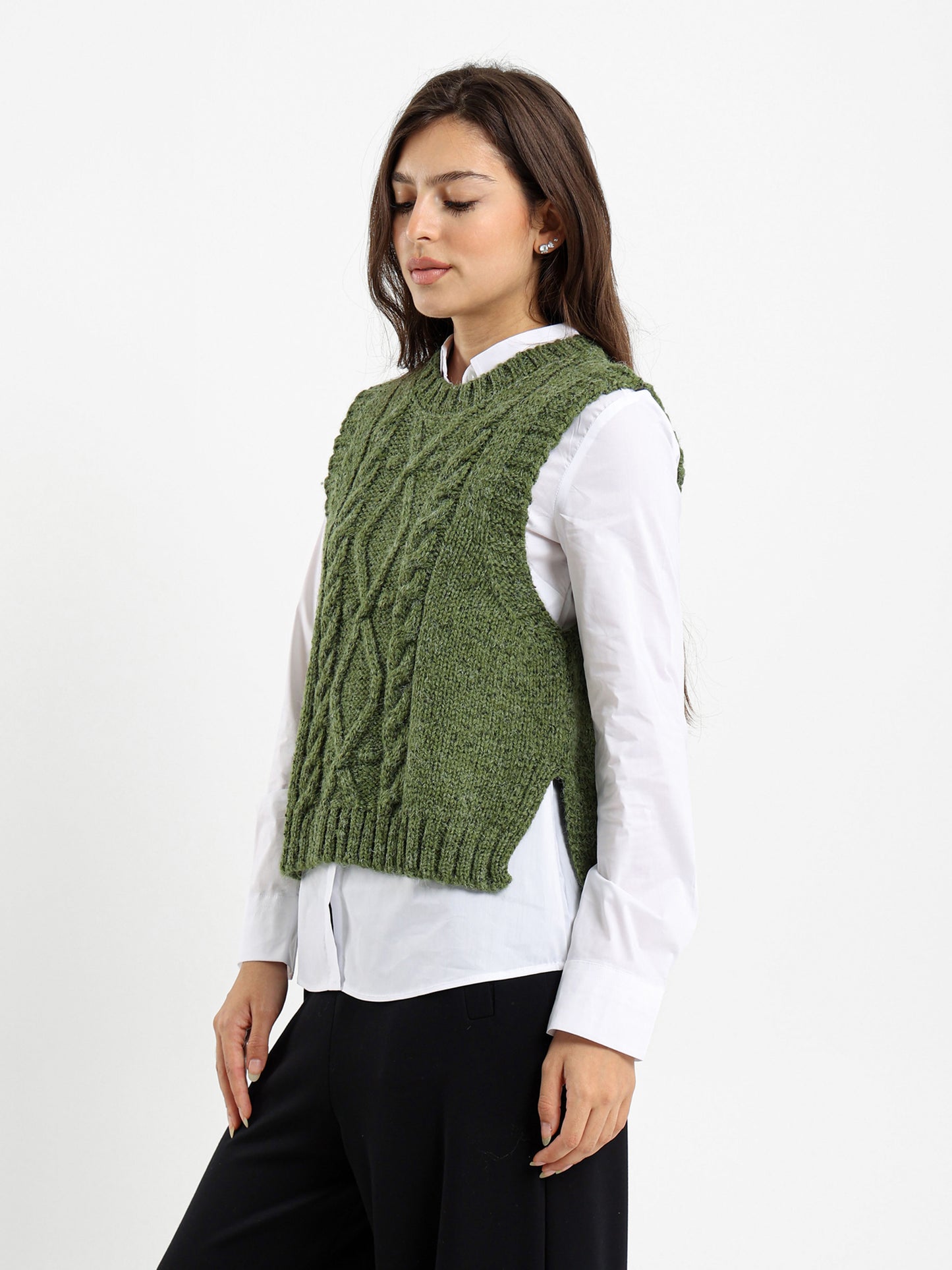 Cable Knit Vest