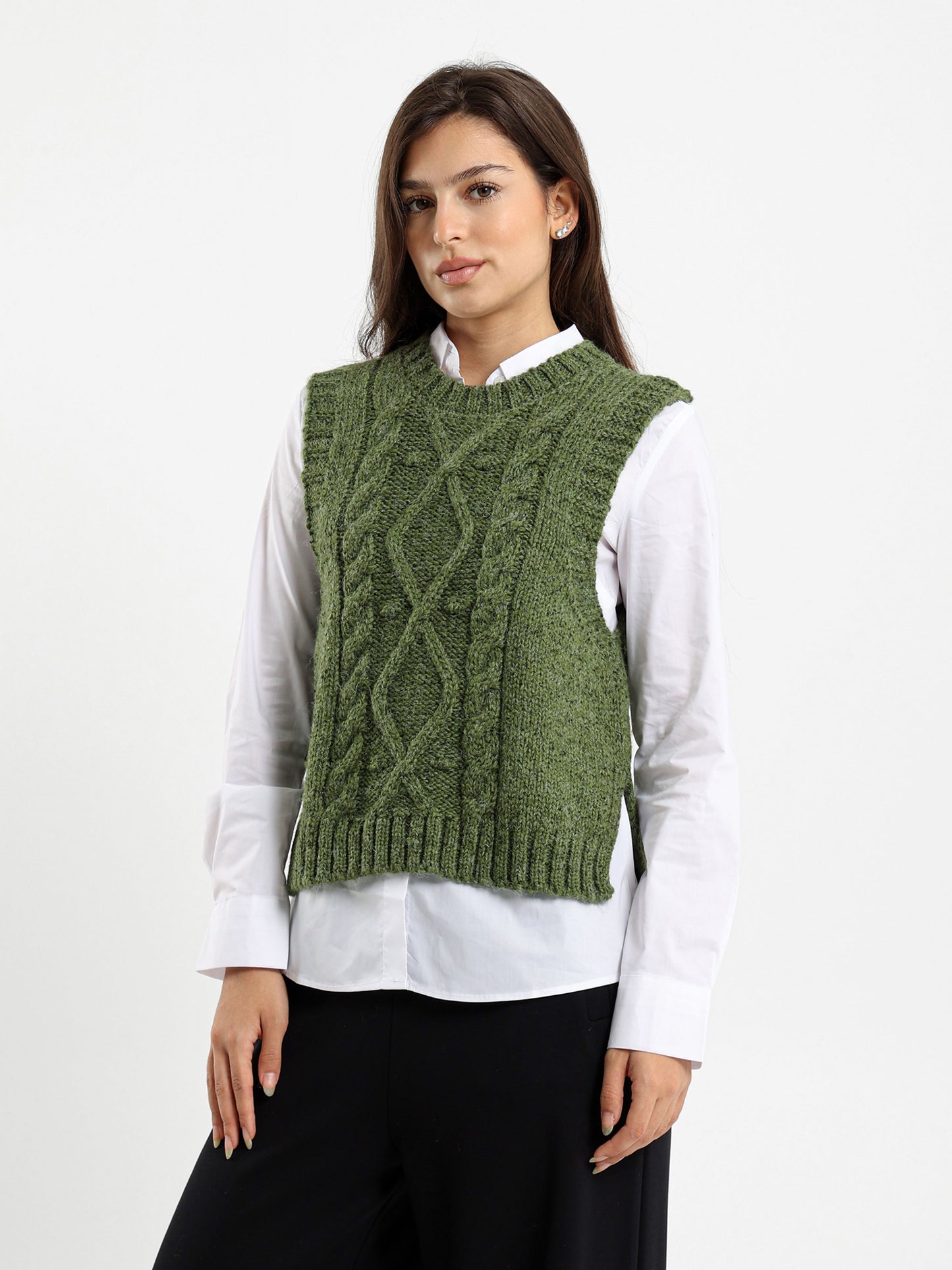 Cable Knit Vest