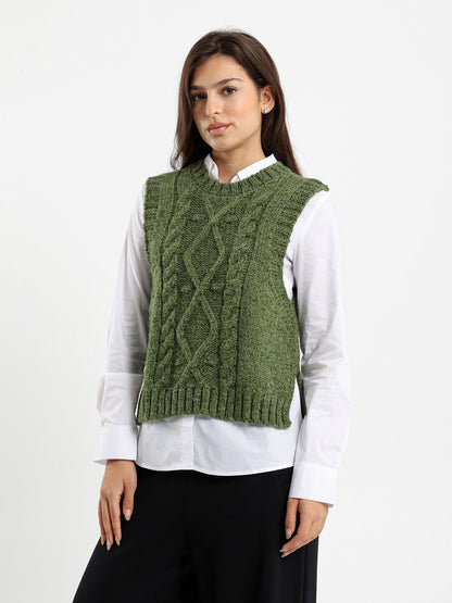 Cable Knit Vest