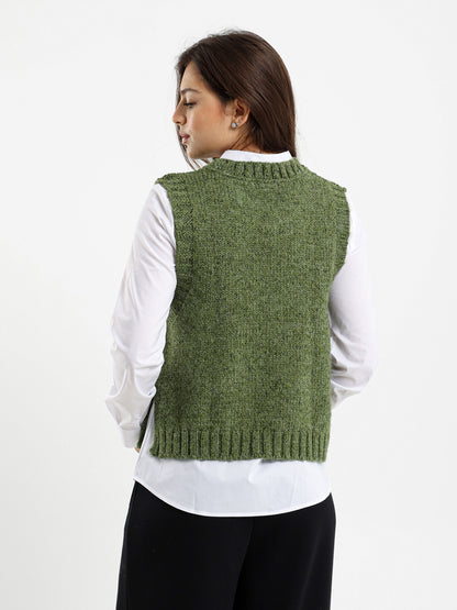 Cable Knit Vest