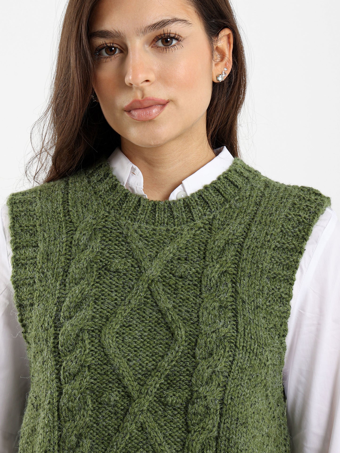 Cable Knit Vest