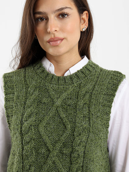 Cable Knit Vest