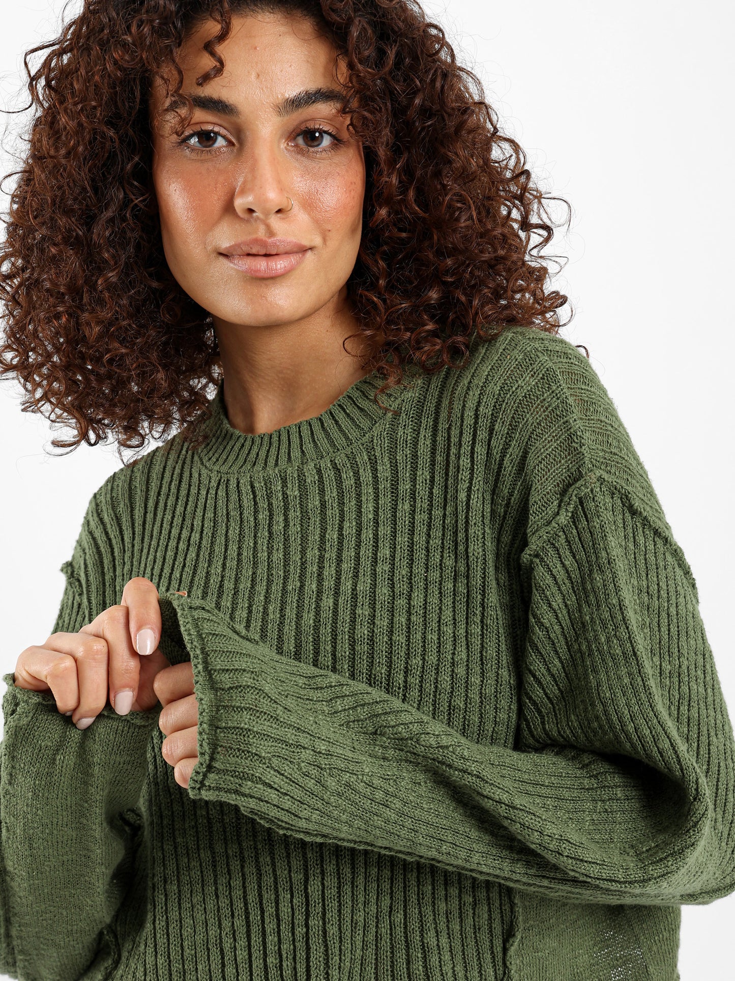 Loose Crew Neck Pullover