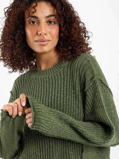 Loose Crew Neck Pullover