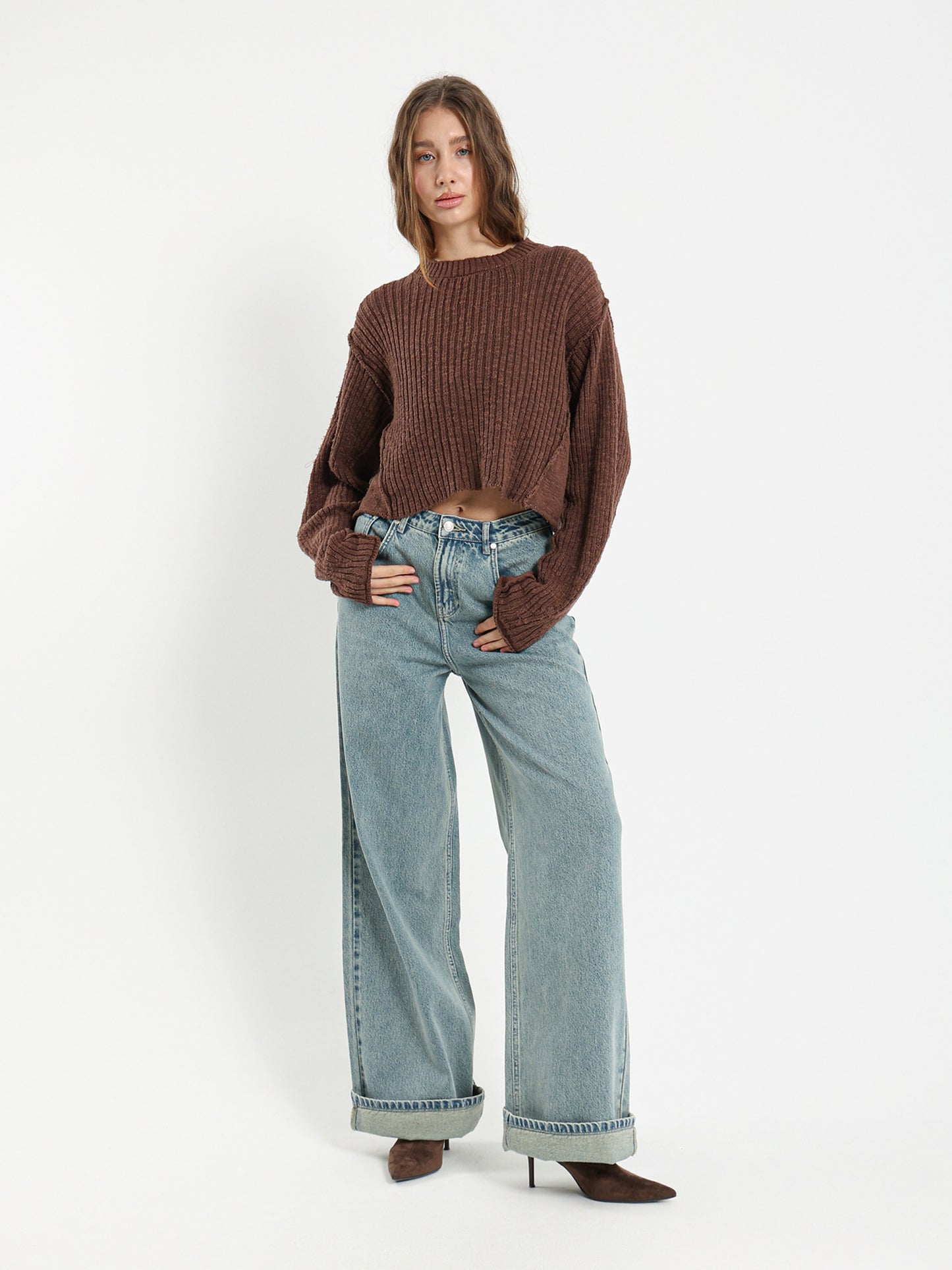 Loose Crew Neck Pullover