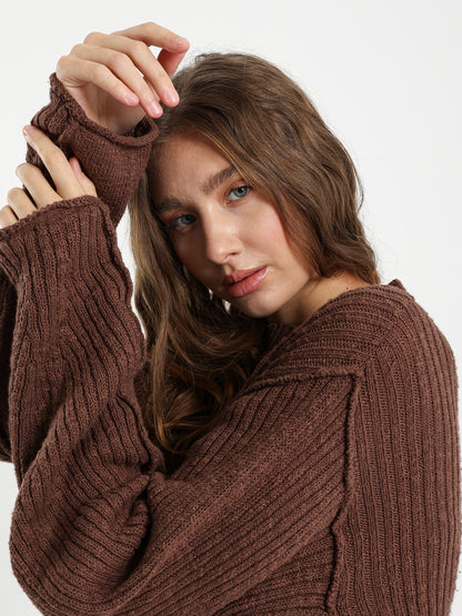 Loose Crew Neck Pullover