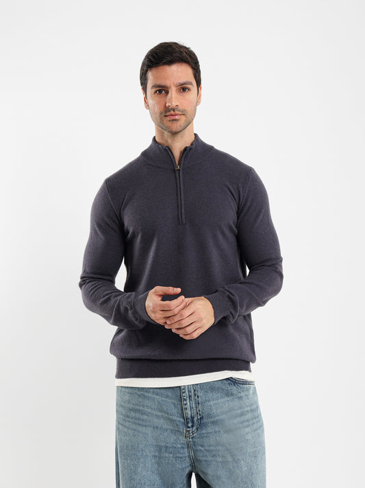 Mock Neck Half-Zip Pullover