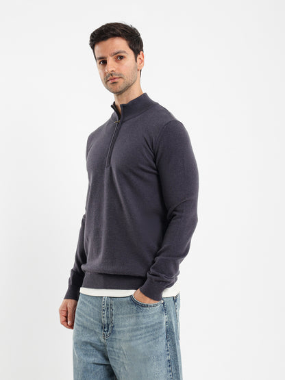 Mock Neck Half-Zip Pullover