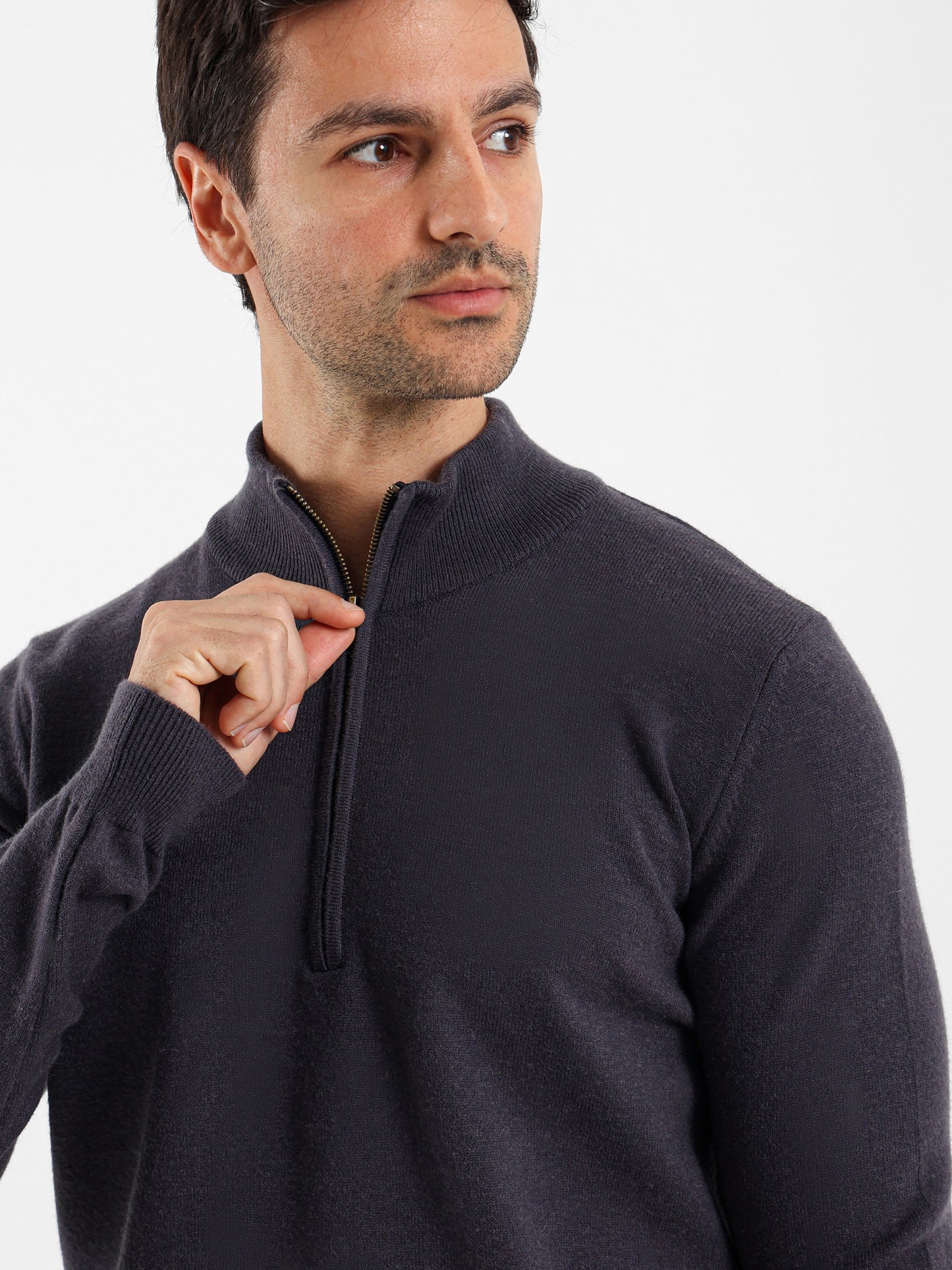 Mock Neck Half-Zip Pullover