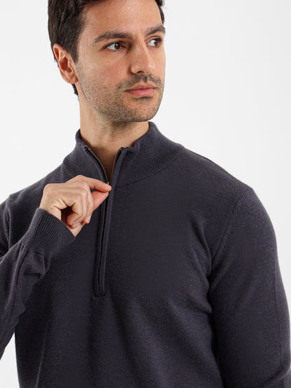 Mock Neck Half-Zip Pullover