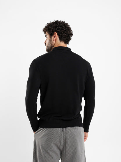 Basic Tricot Long Sleeve Polo