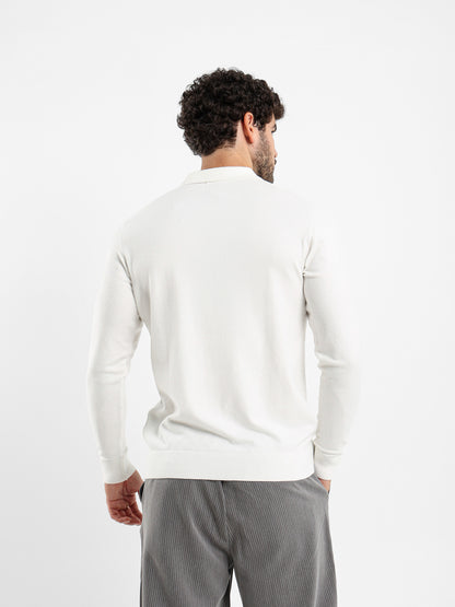 Basic Tricot Long Sleeve Polo