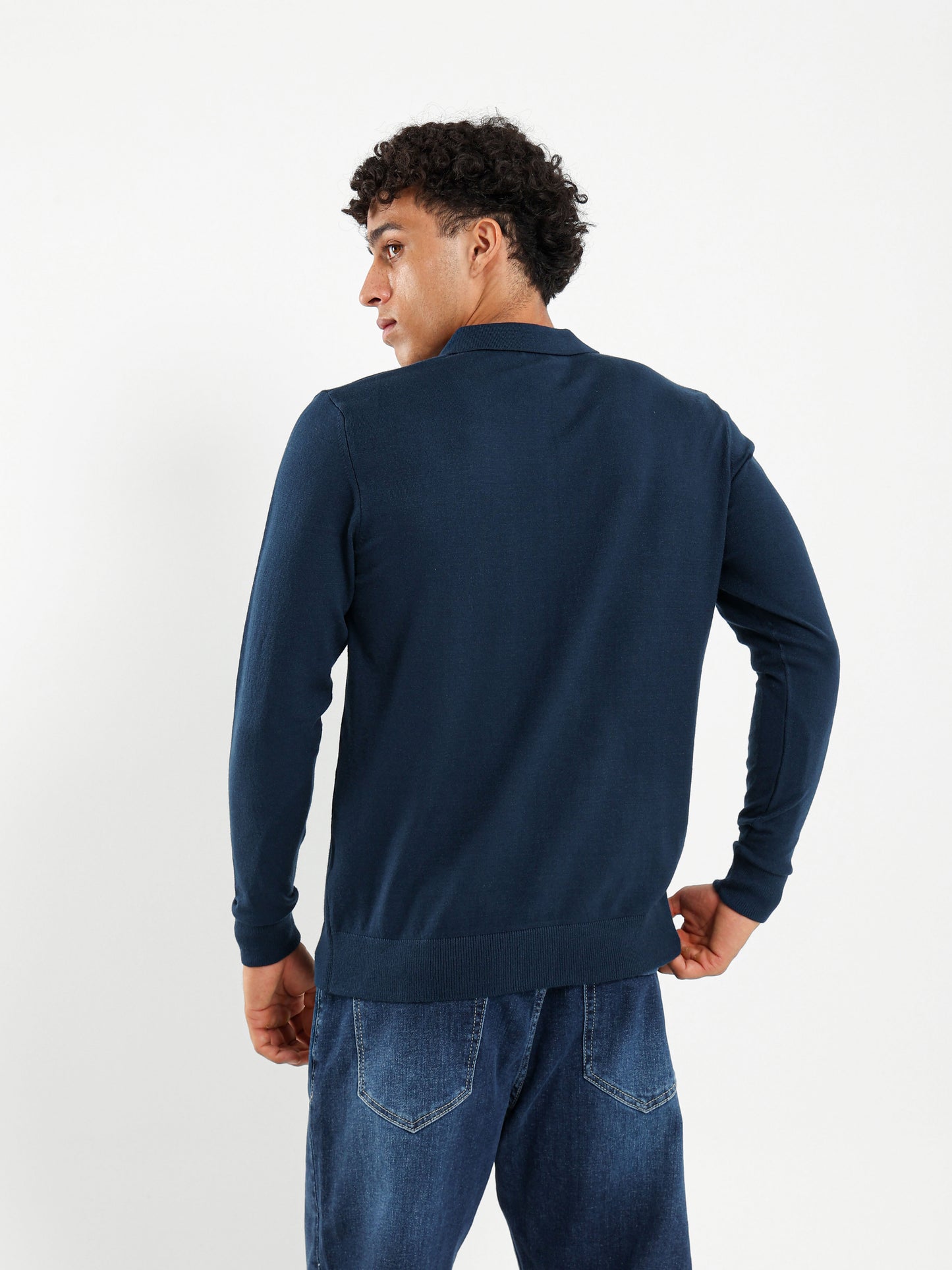 Basic Tricot Long Sleeve Polo
