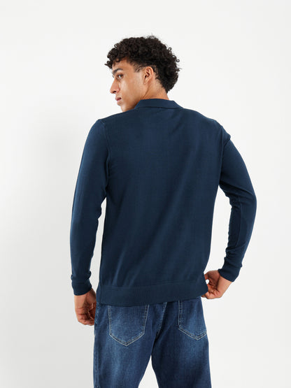 Basic Tricot Long Sleeve Polo