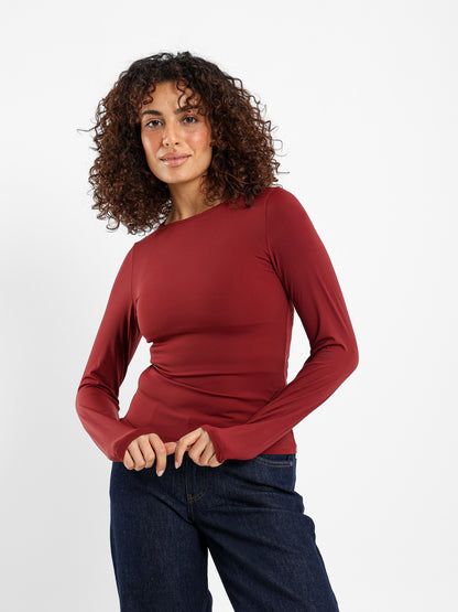Fitted Basic Long Sleeve Top