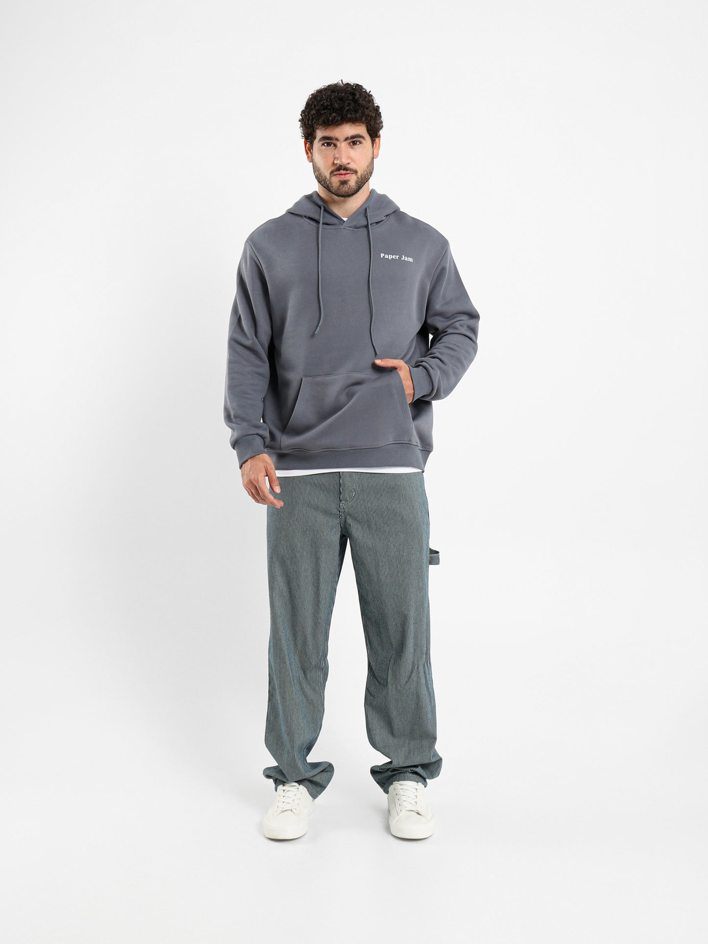 Relaxed Striped Carpenter Jeans