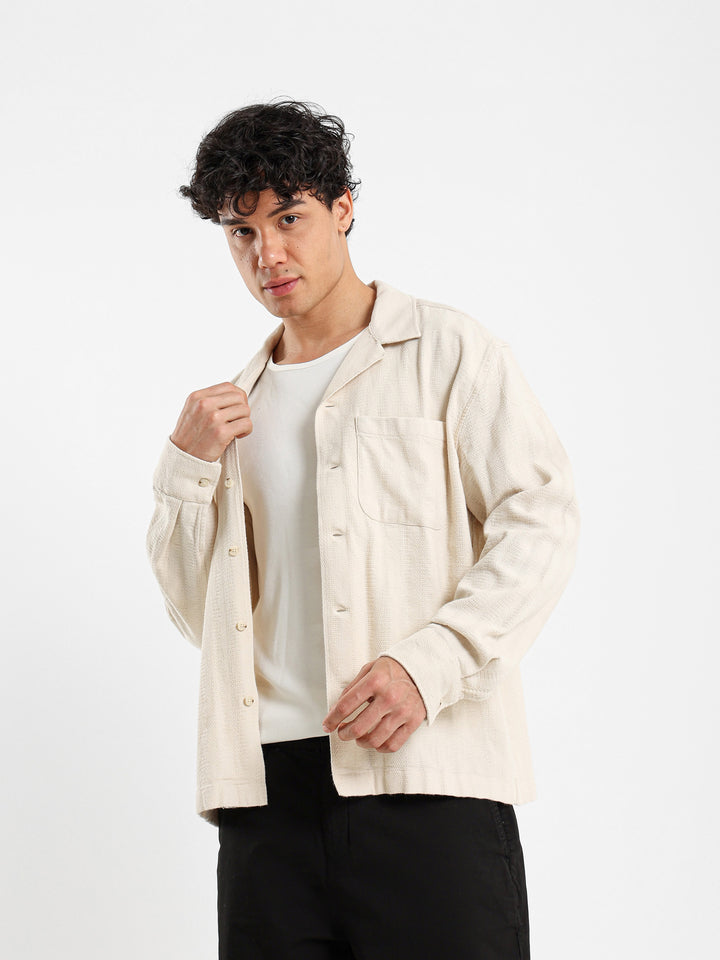Textured Long Sleeve Shirt