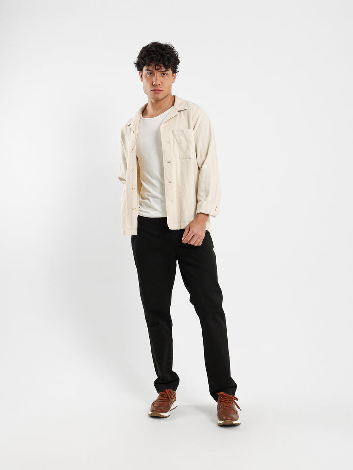 Textured Long Sleeve Shirt