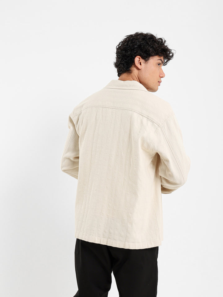 Textured Long Sleeve Shirt